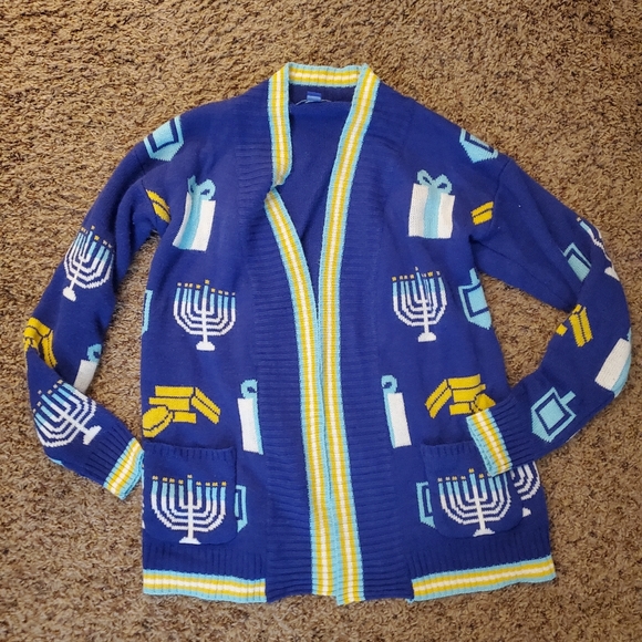 Hanukkah Ugly Sweater Cardigan 
